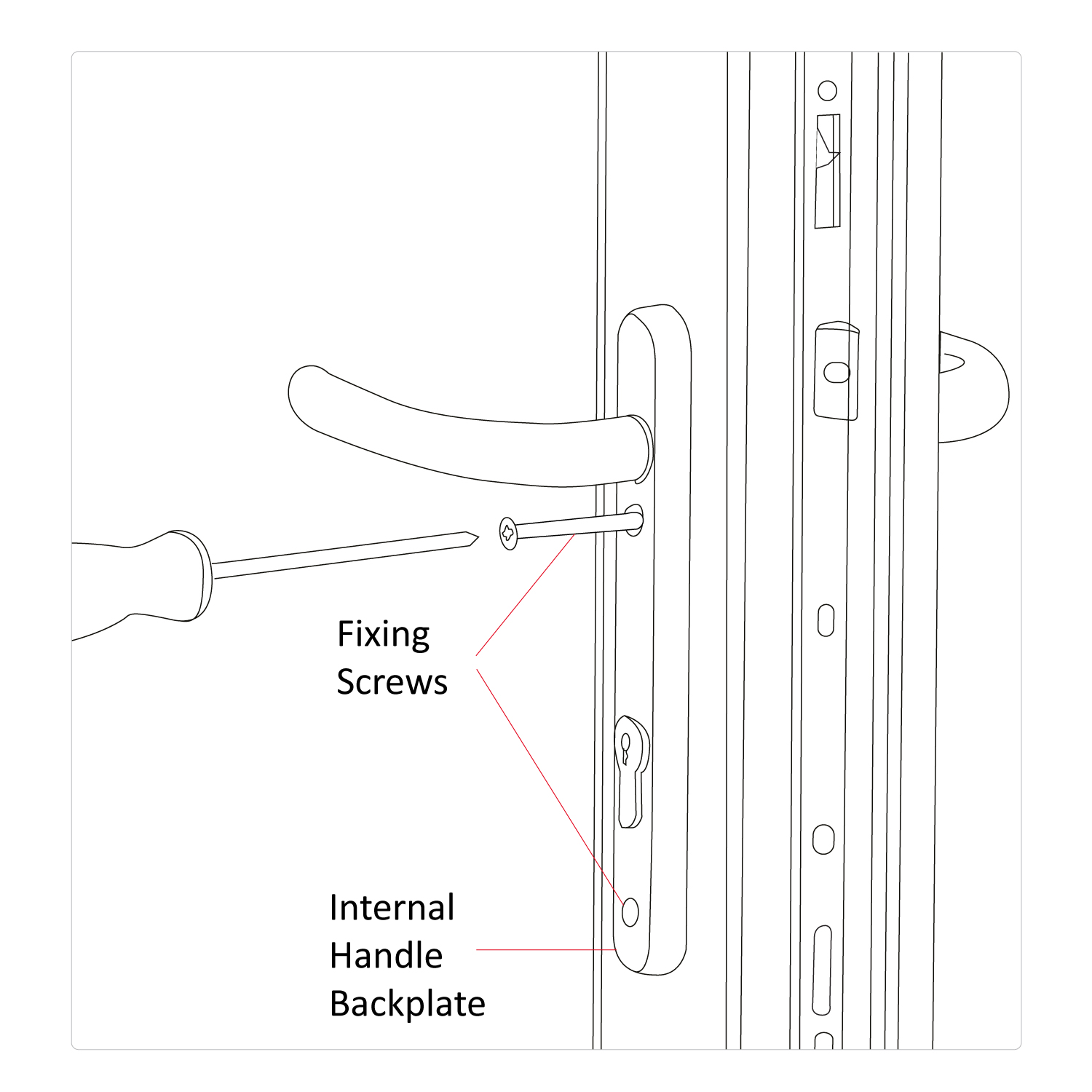 How to fit a door handle