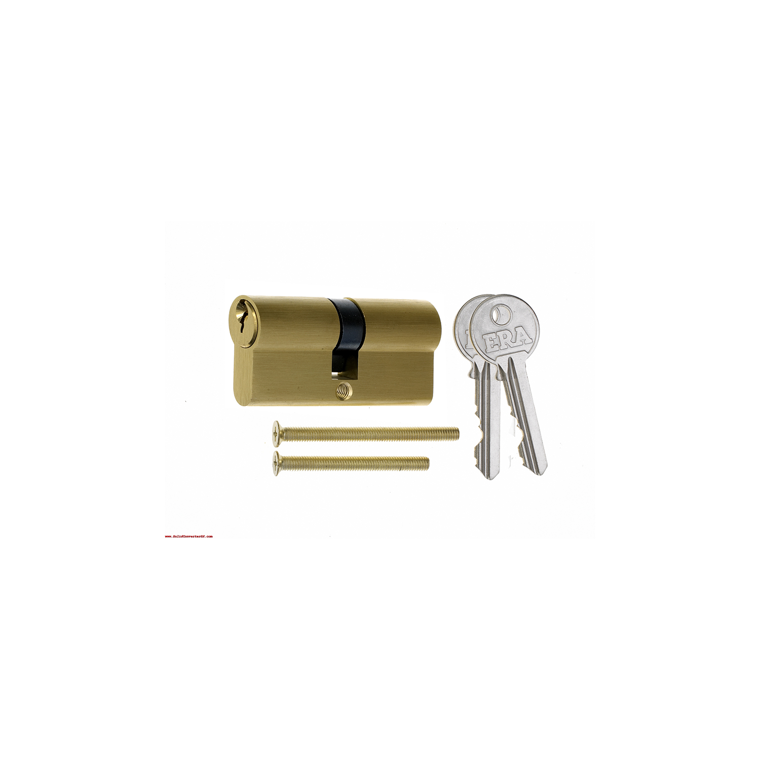 VARIOUS SIZES EURO-CYLINDER BRASS DOOR LOCK 6 PIN ANTI-DRILL KEYED DIFFERENT