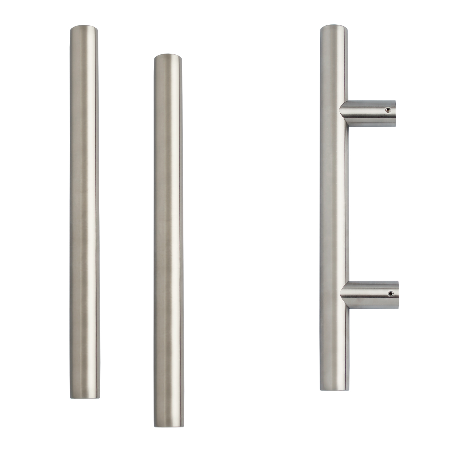 316 Stainless Steel Inline Bar Door Handle, Back to Back Fix