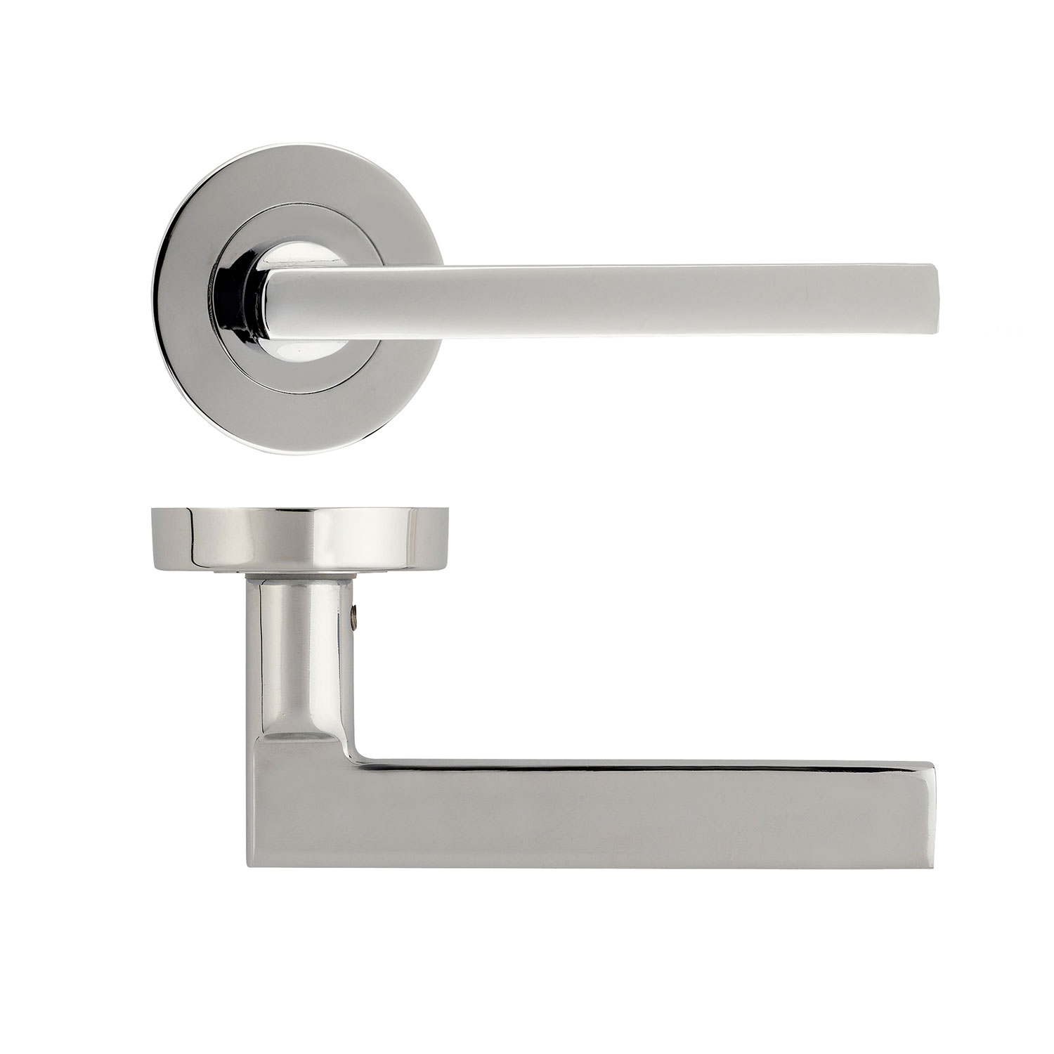 Quad Lever on Linear Rose Internal Door Handle